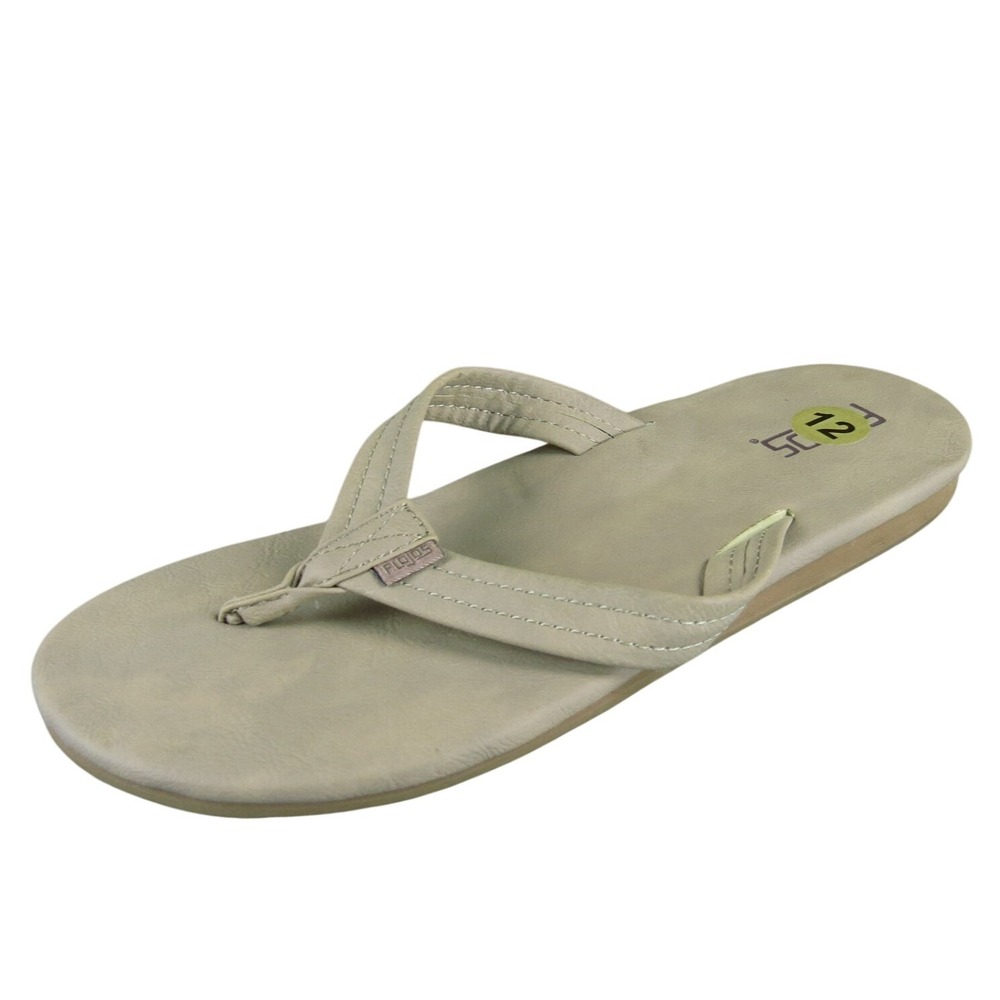 Flojos Men Clove Flip Flop Brown Synthetic Size‎ 12 Medium Gently Used 2025